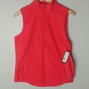 NWT Tek Gear Sleeveless Orange Vest With Matching Headband